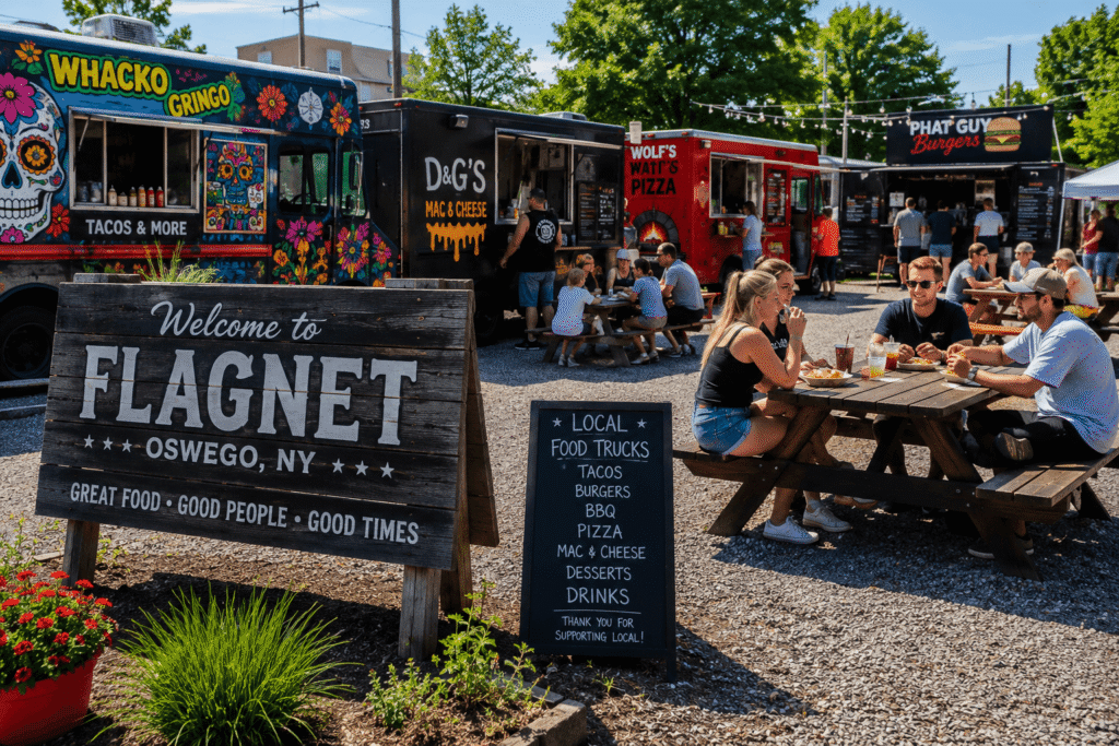 food truck at flagnet oswego ny
